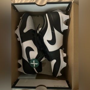 Jordan 1 Low TD Panda Vapor Edge Football Cleat black/white size 9.5 New